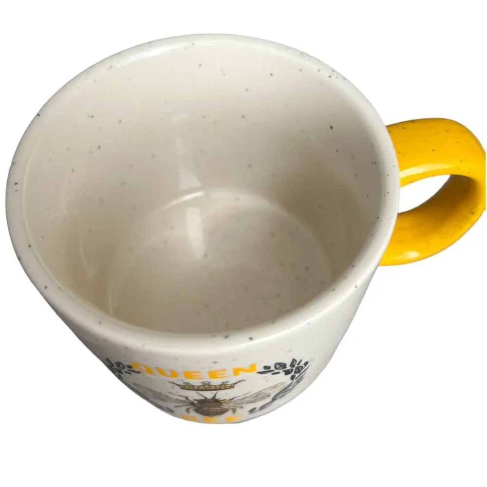 TAG Queen Bee Soup Mug Speckled Ceramic Oversized Planter - Picture 2 of 7